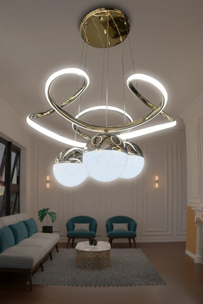 Dron 3 Toplu Led Avize - 2