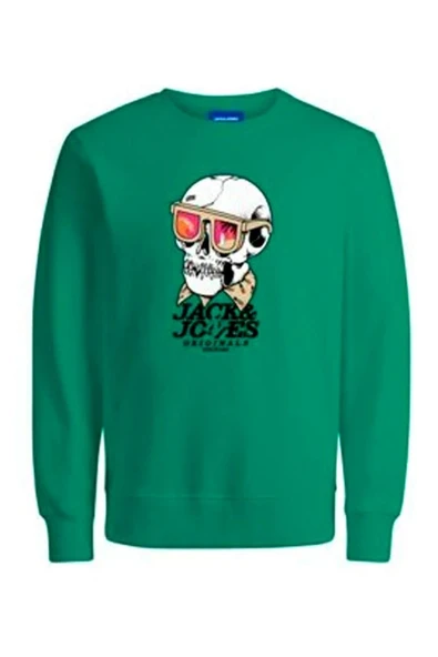 12244220 Jorboney Sweat Crew Neck Fst Erkek Sweat Holly Green