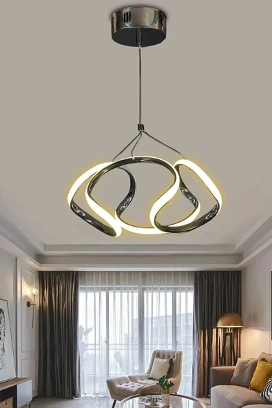 Dron Led Avize 3 mt - Salon & Oturma Odası Avizesi - 4