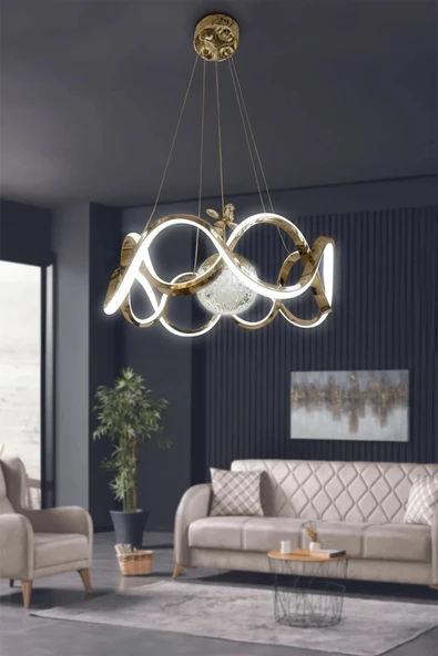 Drift Modeli Modern Sarkıt Led Avize