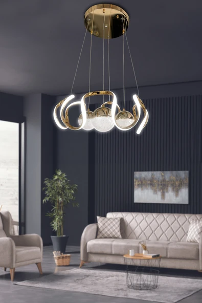 Arya 3 Renk Modern Sarkıt 3 Toplu Led Avize Powerled - 4