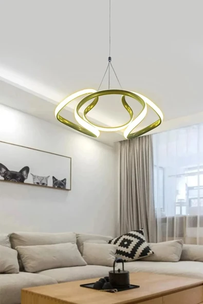 Dron Led Avize 3 mt - Salon & Oturma Odası Avizesi - 2