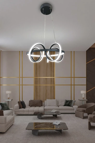 Kuzey Kıvrım Modern Sarkıt Led Avize - 10