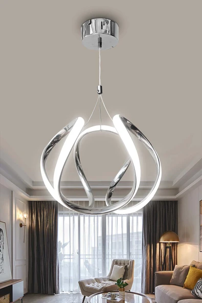 Arya Topsuz Led Avize 2 mt - Salon & Oturma Odası Avizesi