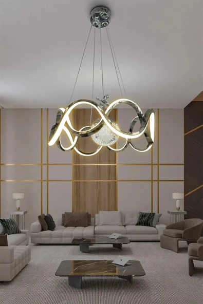 Drift Modeli Modern Sarkıt Led Avize - 7