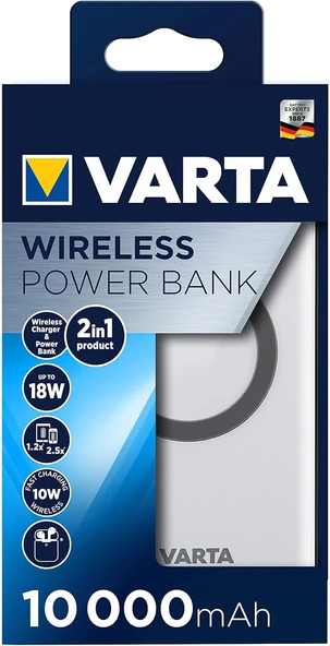 Varta Wireless POWERBANK 10000 mAh - Resim 2
