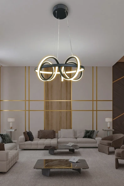 Kuzey Kıvrım Modern Sarkıt Led Avize - 5