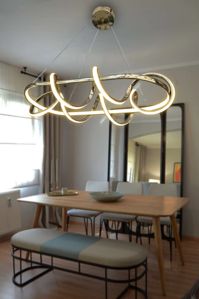Kuzey Kıvrım Masaüstü Led Avize - 7