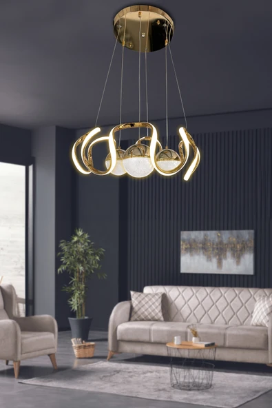 Arya 3 Renk Modern Sarkıt 3 Toplu Led Avize Powerled - 3