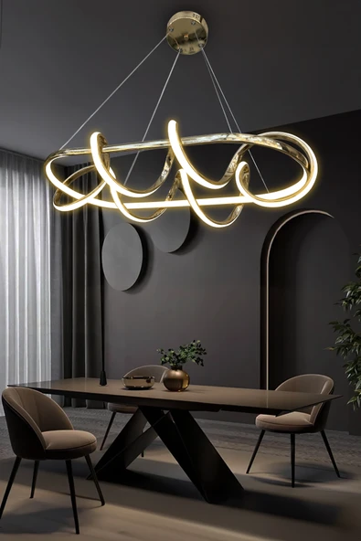 Kuzey Kıvrım Masaüstü Led Avize - 8
