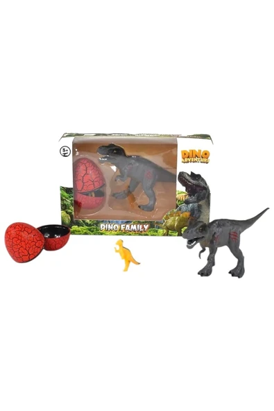 Dinozor ve Yumurta içinde Dinozor Yavrusu Dinazor Ailesi - 1 Paket - 6
