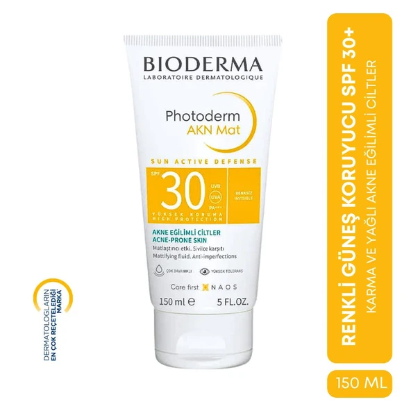 Bioderma Photoderm AKN Mat Güneş Koruyucu Krem SPF30 150 ml ürün görseli 1