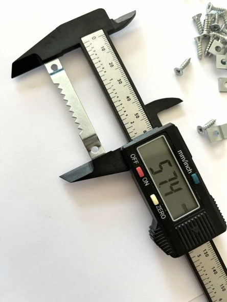 5 adet timsah çerçeve tablo askısı vidalı 6 cm - 4