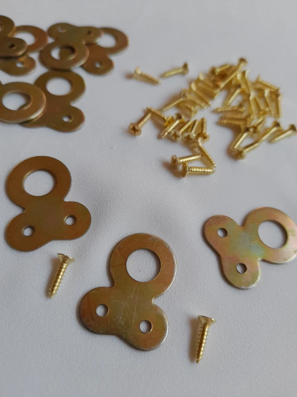 Yonca Çerçeve Tablo Askısı 10 Adet-Vidalarıyla Birlikte - Resim 3