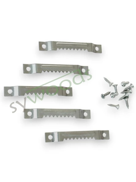 5 adet timsah çerçeve tablo askısı vidalı 6 cm - 2