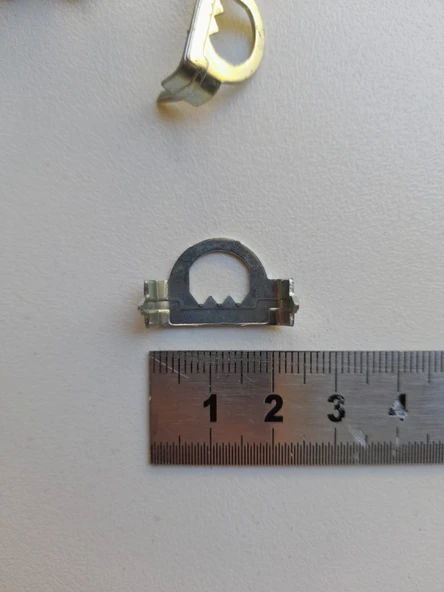 Çakmalı küçük tablo çerçeve askısı tırtıklı timsah D askı 10 adet - Resim 3