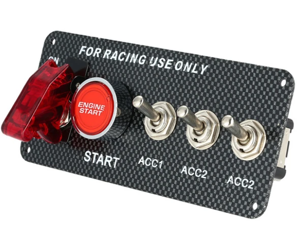 AUTOGP on - off start stop düğmesi şalteri 4 in 1 gömmeli