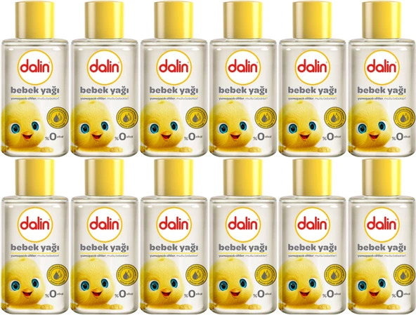 Dalin Bebek Yağı 50ML Klasik Mini (12 Li Set)
