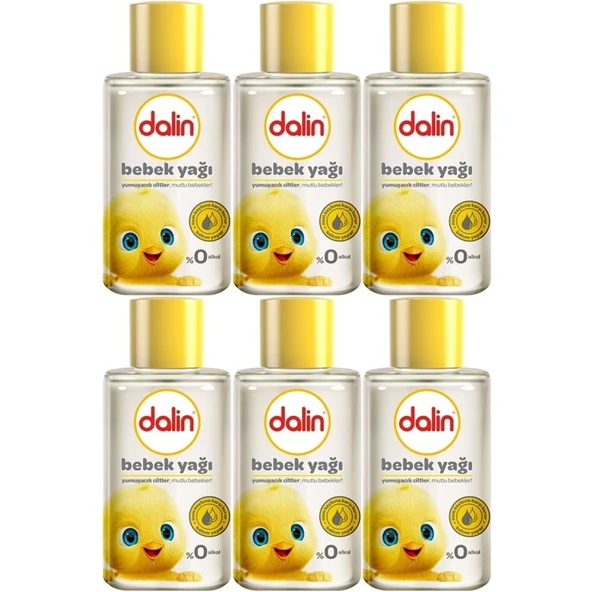 Dalin Bebek Yağı 50ML Klasik Mini (6 Lı Set) ürün görseli