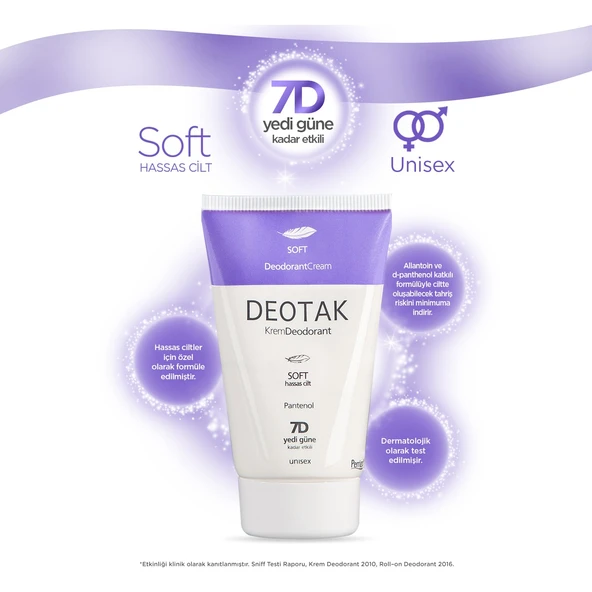 Deotak Krem Deodorant Unisex 35ML (Normal Cilt/Mentol/Hassas/Çay Ağacı Yağı) Karma (8 Li Set) - 7