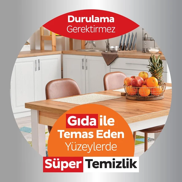 Sleepy Easy Clean Yüzey Temizlik Mutfak Havlusu -Mendili  50 Yaprak Portakal Yağlı (4Lü Set) 200Yprk - 5