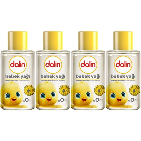 Dalin Bebek Yağı 50ML Klasik Mini (4 Lü Set) ürün görseli