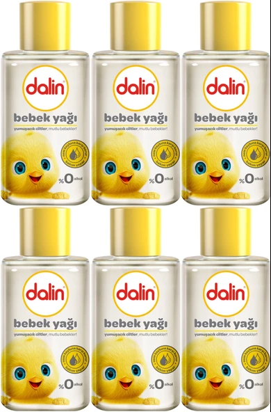 Dalin Bebek Yağı 50ML Klasik Mini (6 Lı Set)