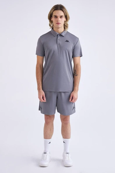 Kombat Poly Polo Erkek Antra Gri Regular Fit Polo Yaka Tişört