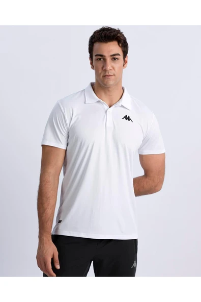 Kombat Poly Polo Erkek Beyaz Regular Fit Polo Yaka Tişört