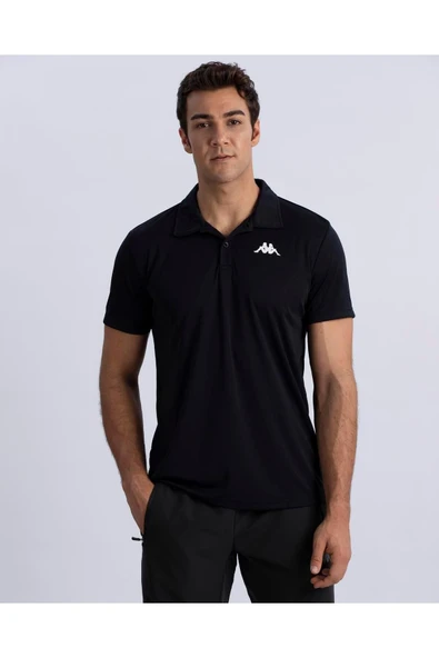 Kombat Poly Polo Erkek Siyah Regular Fit Polo Yaka Tişört