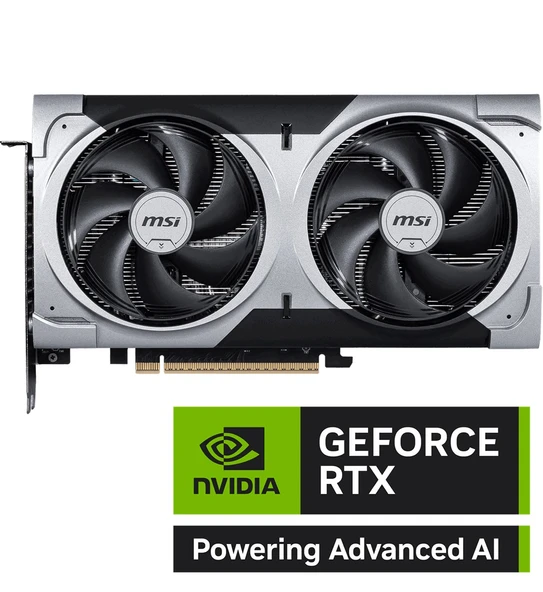 MSI GEFORCE RTX 5060 TI 8G VENTUS 2X OC PLUS 8GB GDDR7 128B DX12 PCIE 5.0 X16 (3XDP 1XHDMI) - 2