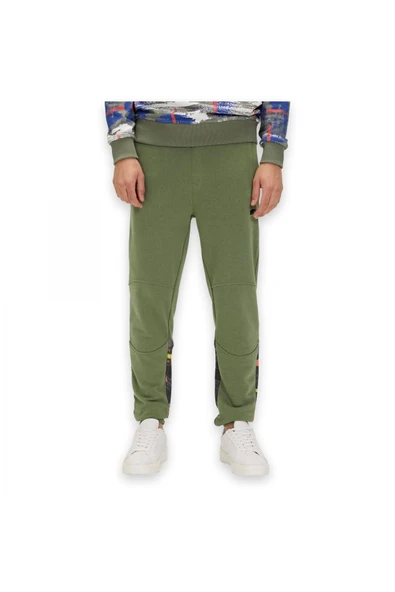 24.02.14.004 Flame Sweatpants Haki Erkek Eşofman Altı