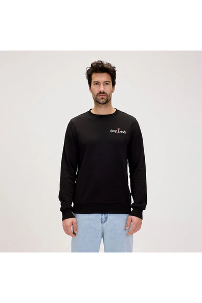 24.02.12.022 Splashy Crewneck Erkek Sweatshirt