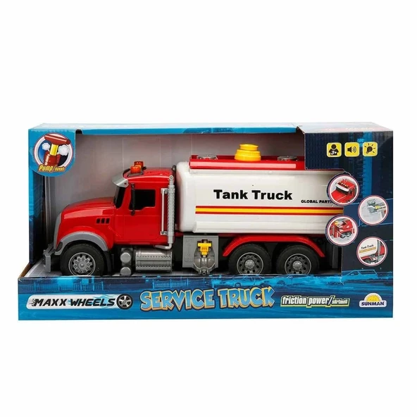 3326 Maxx Wheels Sesli Ve Işıklı İtfaiye Araçları -sunman - 2