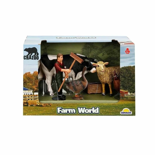 2689 Farm World Çiftlik Hayvanları Küçük Oyun Seti - 3