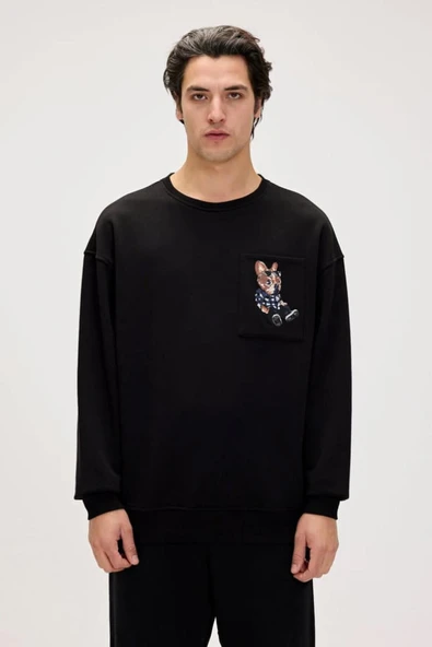 24.02.12.015 Javed Crewneck Erkek Sweatshirt