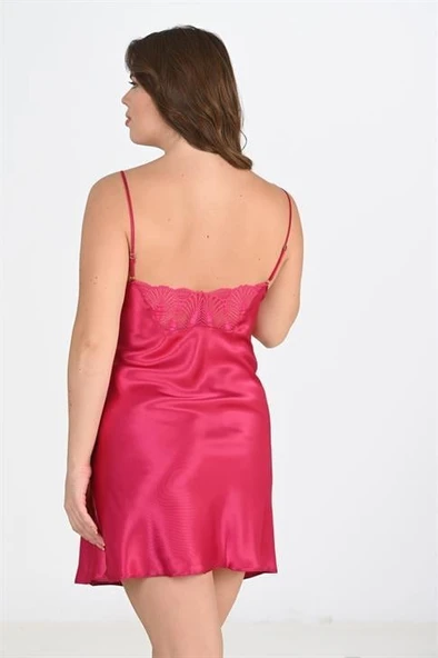 Aria's Closet 2'li Vişne Sabahlık Takımı Bigsize 6212