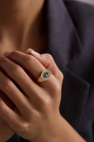 Eye Ring Firuzeli Şövalye