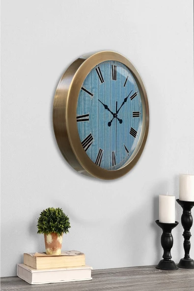 Kasva Concept 36 Cm Eskitme Metal Milano 2 Duvar Saati