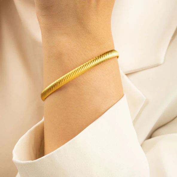 Altın Hediyelik Bilezik Su Dalgası - 3