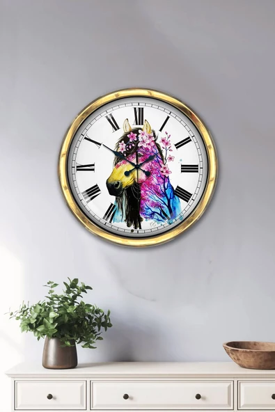 Kasva Concept 40 Cm Gold Metal At Duvar Saati - 2