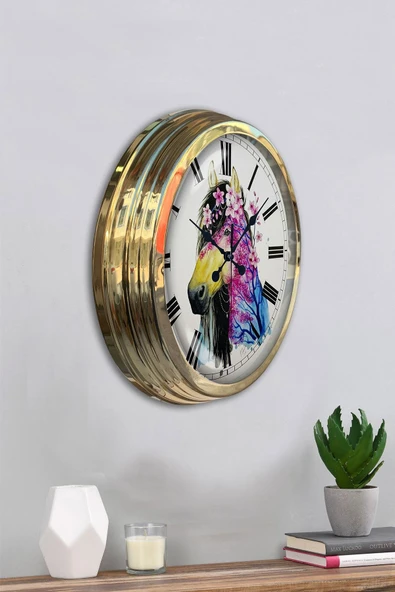 Kasva Concept 40 Cm Gold Metal At Duvar Saati - 4