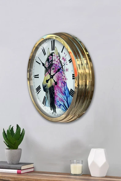 Kasva Concept 40 Cm Gold Metal At Duvar Saati - 3