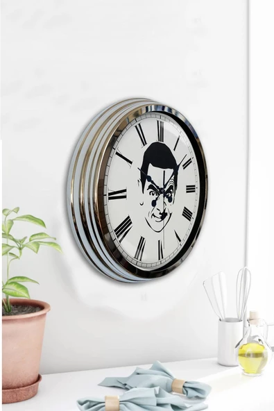 Kasva Concept 40 Cm Krom Metal Dekoratif Duvar Saati - 2