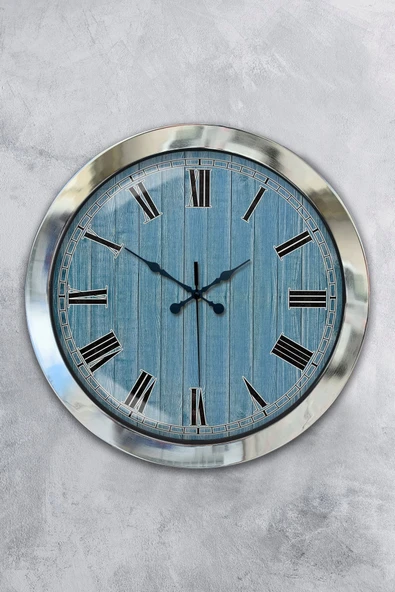 Kasva Concept Hediyelik 36 Cm Krom Metal Milano 2 Duvar Saati