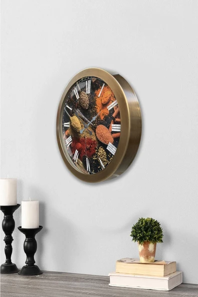Kasva Concept Hediyelik 36 Cm Eskitme Metal Kitchen Duvar Saati - 2