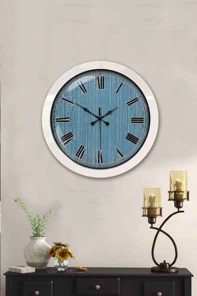 Kasva Concept Hediyelik 36 Cm Beyaz Metal Milano 2 Duvar Saati - 2
