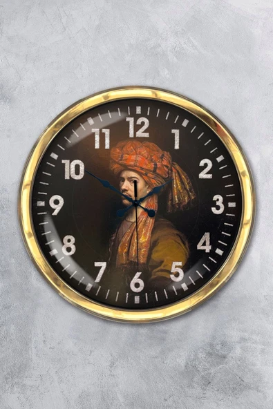 Kasva Concept Hediyelik 40 Cm Gold Metal Osmanlı Duvar Saati