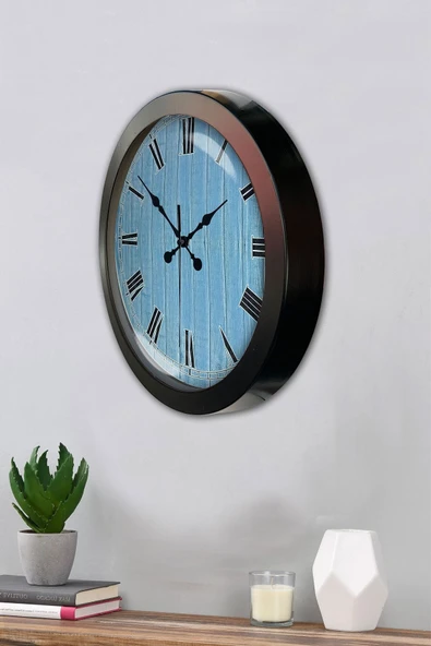 Kasva Concept Hediyelik 36 Cm Siyah Metal Milano 2 Duvar Saati - 3