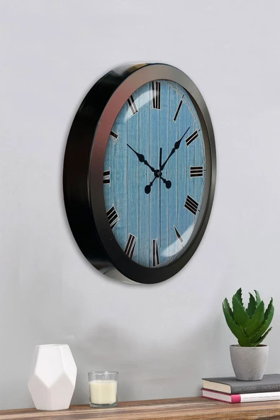 Kasva Concept Hediyelik 36 Cm Siyah Metal Milano 2 Duvar Saati - 4